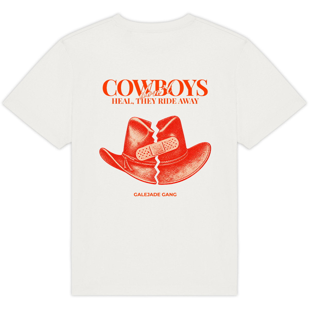 T-shirt Cowboy Heartbreak – Chapeau Cassé Imprimé Dos - dos_0