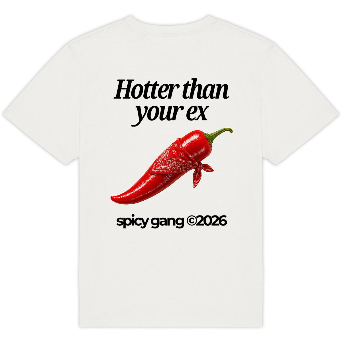 T-shirt Spicy Western – Imprimé Piment Vintage Dos - dos_0