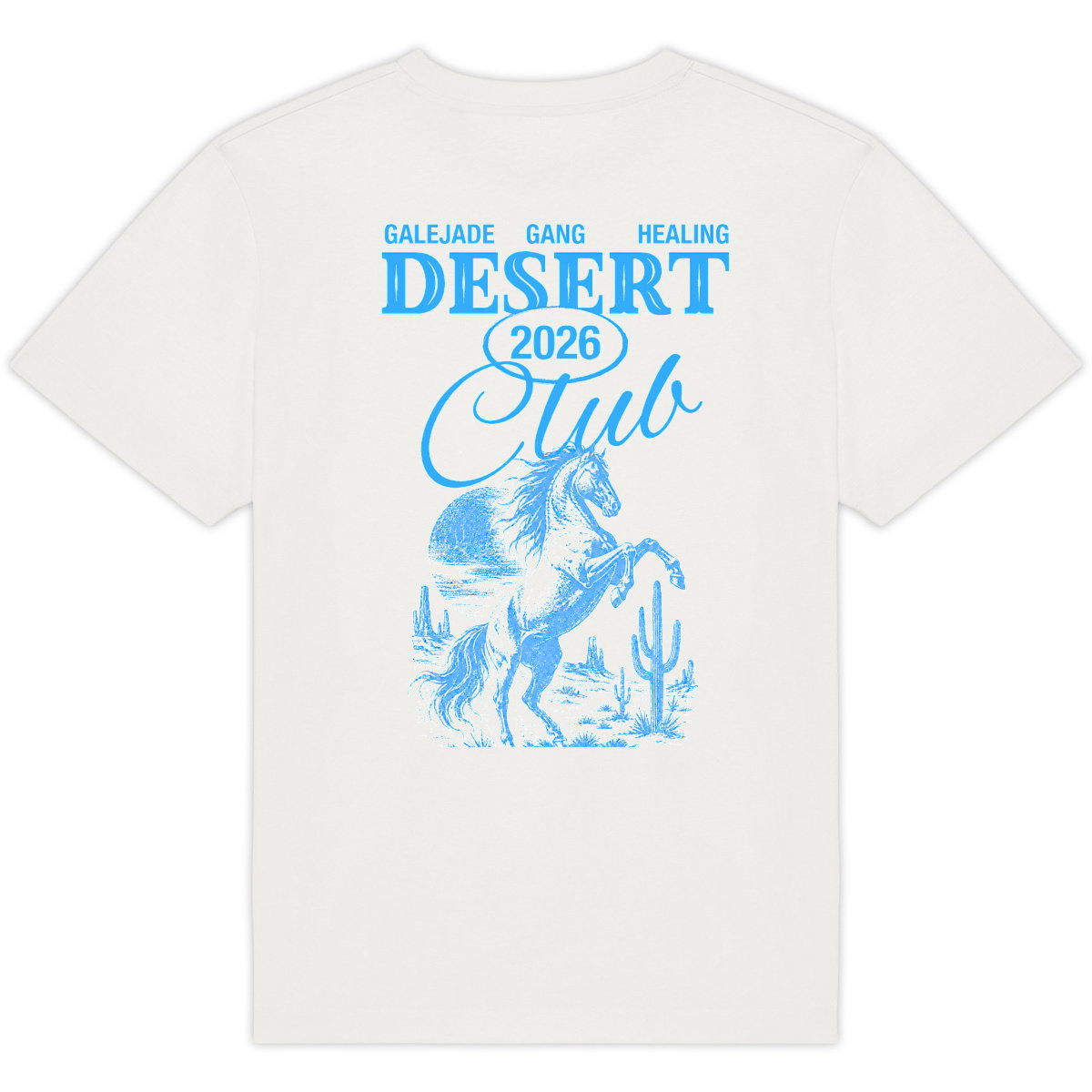 T-shirt Western Desert Club – Imprimé Cheval Vintage - dos_0